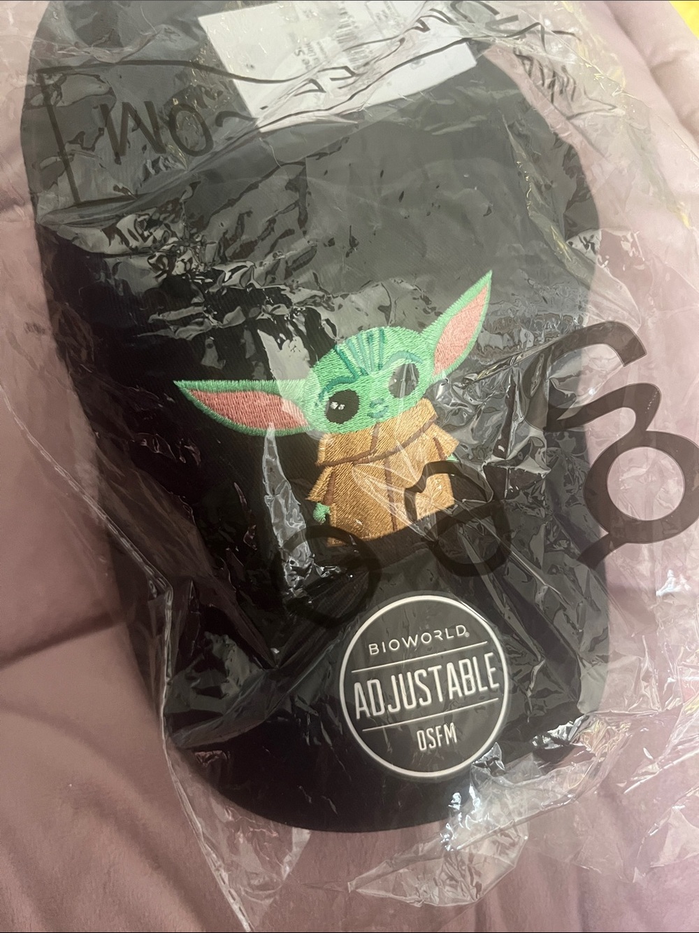 Star wars  Mandalorian Yoda cap black